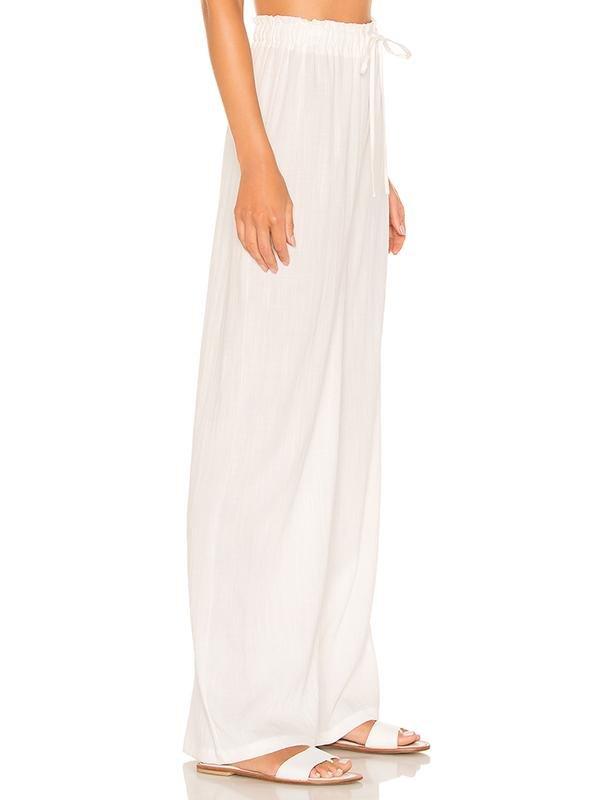 Wide Leg Cover-Ups Sheer Linen Pants - Pants - INS | Online Fashion Free Shipping Clothing, Dresses, Tops, Shoes - 19/04/2021 - Category_Pants - Color_White