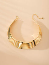 Wide Metal Necklace - INS | Online Fashion Free Shipping Clothing, Dresses, Tops, Shoes