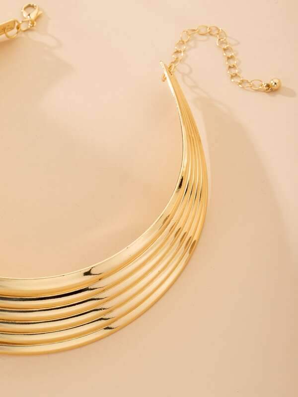 Wide Metal Necklace - INS | Online Fashion Free Shipping Clothing, Dresses, Tops, Shoes