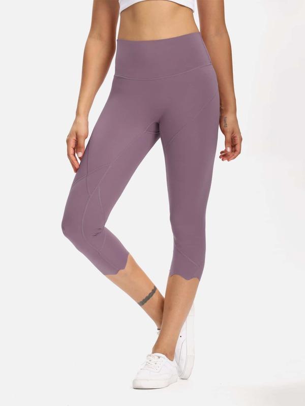 Wide Waist Capri Sports Leggings - INS | Online Fashion Free Shipping Clothing, Dresses, Tops, Shoes