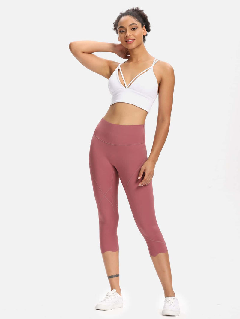 Wide Waist Capri Sports Leggings - INS | Online Fashion Free Shipping Clothing, Dresses, Tops, Shoes