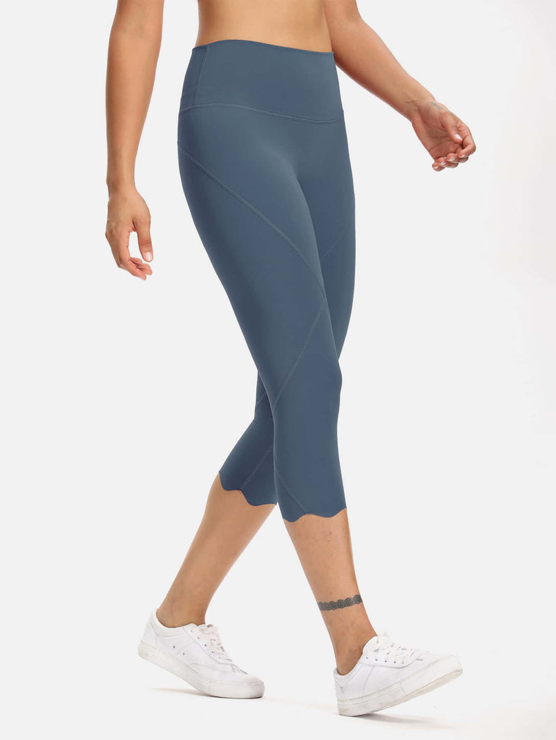 Wide Waist Capri Sports Leggings - INS | Online Fashion Free Shipping Clothing, Dresses, Tops, Shoes