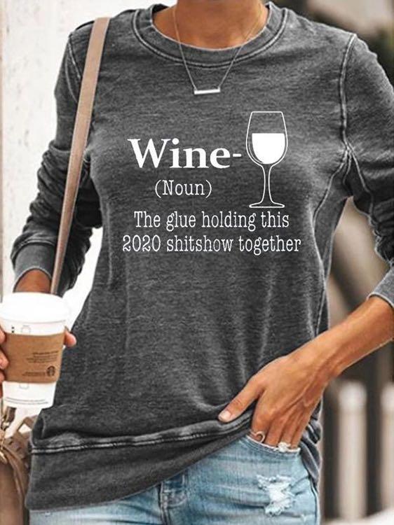 Wine Glass Print T-Shirt - T-Shirts - INS | Online Fashion Free Shipping Clothing, Dresses, Tops, Shoes - 13/03/2021 - 2XL - 3XL