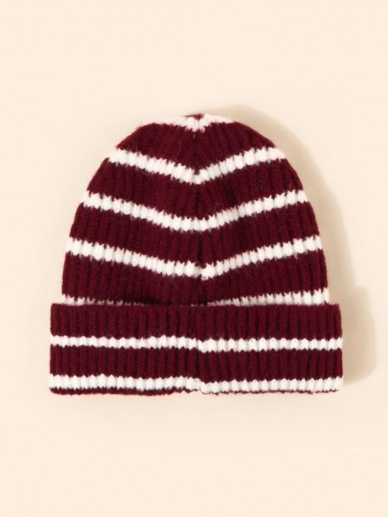 Winter Striped Pattern Knitted Hat - INS | Online Fashion Free Shipping Clothing, Dresses, Tops, Shoes