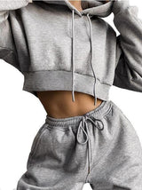 Women Casual Fleece Two-piece Sports Suit - INS | Online Fashion Free Shipping Clothing, Dresses, Tops, Shoes