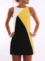 Women Color Contrasting Sleeveless Dress - INS | Online Fashion Free Shipping Clothing, Dresses, Tops, Shoes
