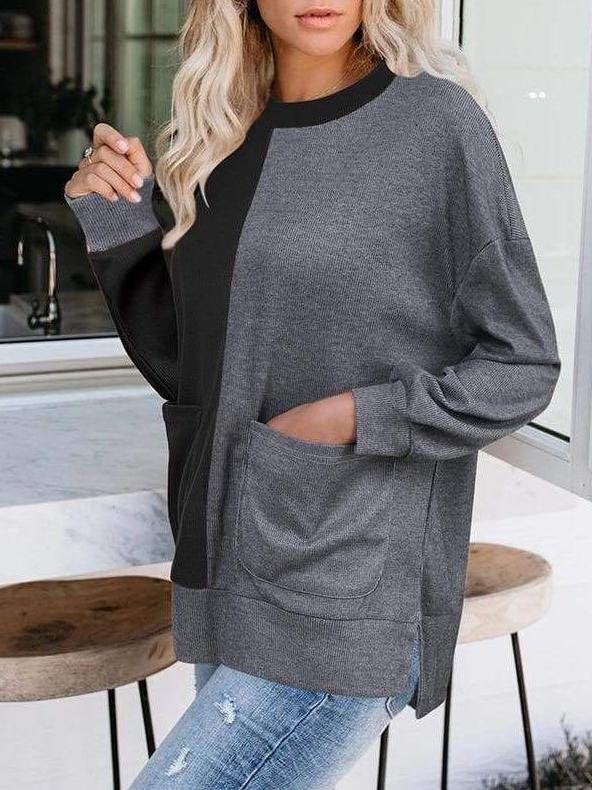 Women Color-crash Knit Sweater - Sweaters - INS | Online Fashion Free Shipping Clothing, Dresses, Tops, Shoes - Sweaters - -