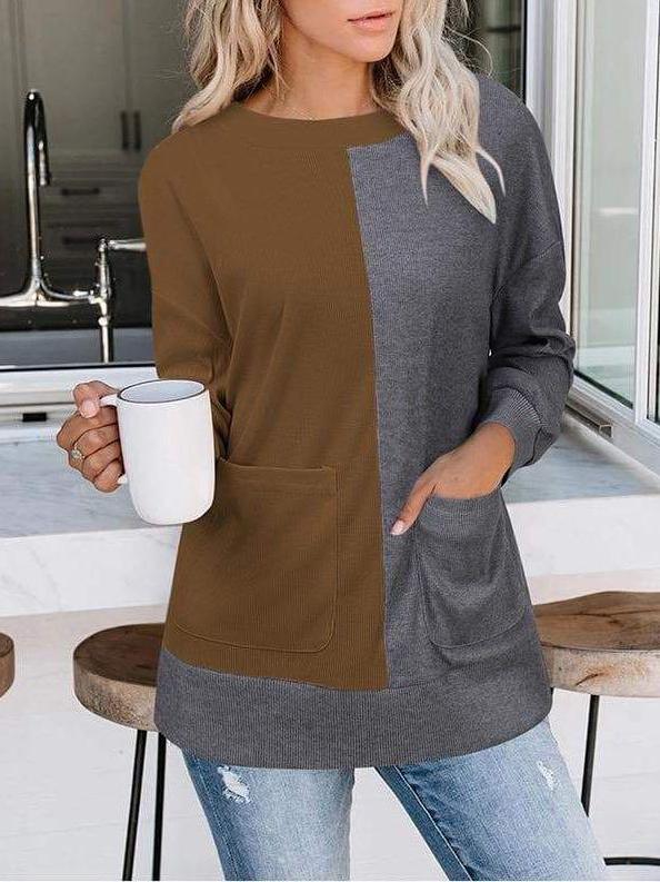 Women Color-crash Knit Sweater - Sweaters - INS | Online Fashion Free Shipping Clothing, Dresses, Tops, Shoes - Sweaters - -