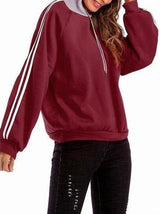 Women Color Matching Hoodie Sweatshirt - Sweatshirts - INS | Online Fashion Free Shipping Clothing, Dresses, Tops, Shoes - Sweatshirt - -