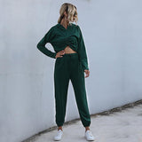 Women Crop Sportswear Suit - INS | Online Fashion Free Shipping Clothing, Dresses, Tops, Shoes