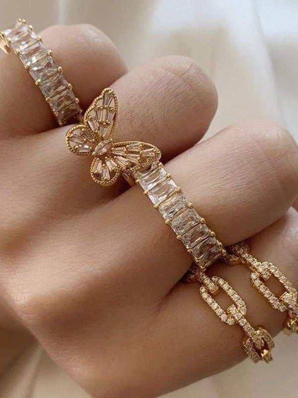 Women Fashion Zircon Diamond Ring - INS | Online Fashion Free Shipping Clothing, Dresses, Tops, Shoes