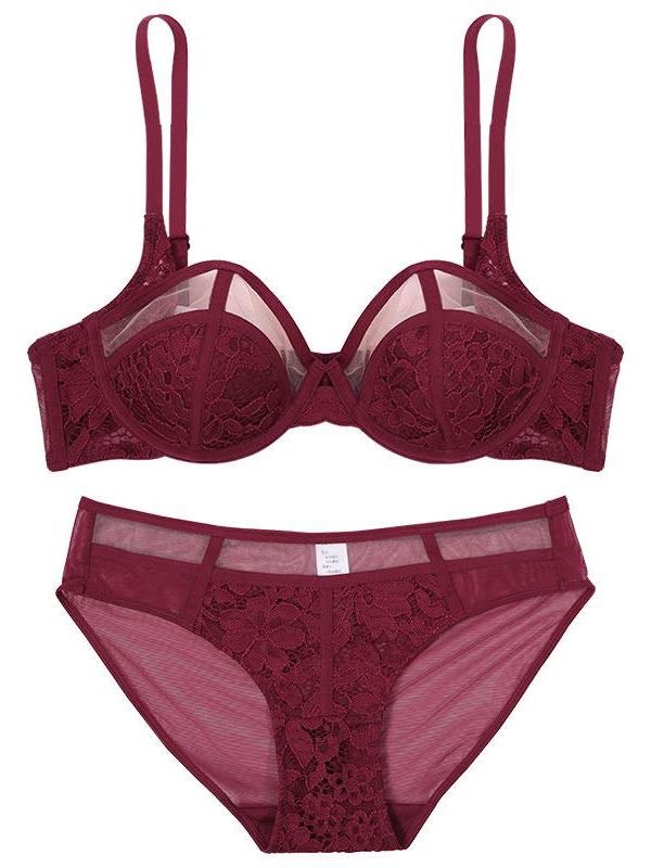 Women Gathering bra & Pantie Set - INS | Online Fashion Free Shipping Clothing, Dresses, Tops, Shoes