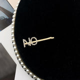 Women Gold Letter Pattern Hairpin - INS | Online Fashion Free Shipping Clothing, Dresses, Tops, Shoes