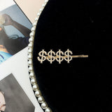 Women Gold Letter Pattern Hairpin - INS | Online Fashion Free Shipping Clothing, Dresses, Tops, Shoes