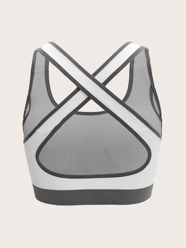 Women High Support Criss Cross Sports Bra - Activewear - INS | Online Fashion Free Shipping Clothing, Dresses, Tops, Shoes - 02/18/2021 - Activewear - Color_White