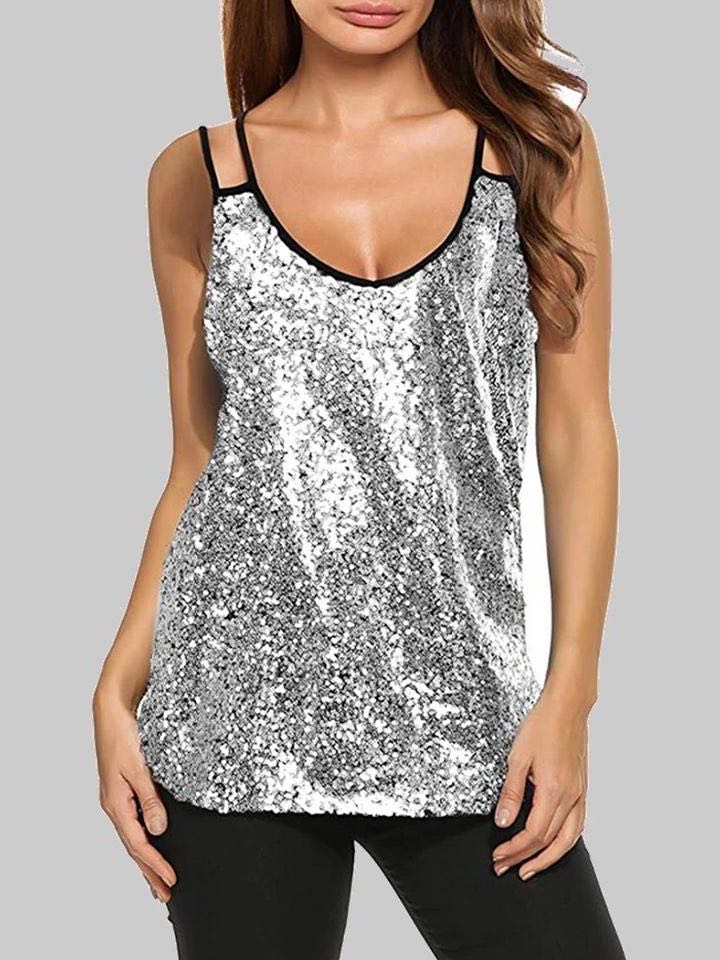 Women Hot Summer Sequin Top - INS | Online Fashion Free Shipping Clothing, Dresses, Tops, Shoes