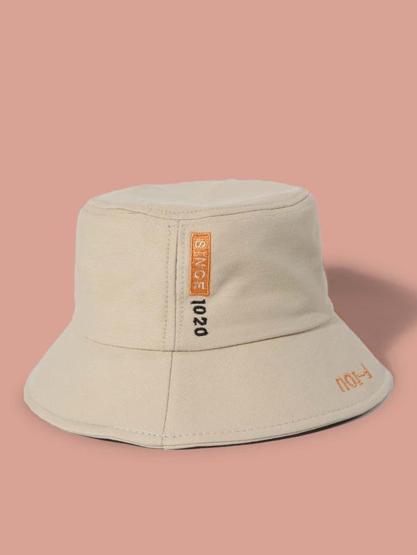 Women Letter Embroidery Bucket Hat - INS | Online Fashion Free Shipping Clothing, Dresses, Tops, Shoes