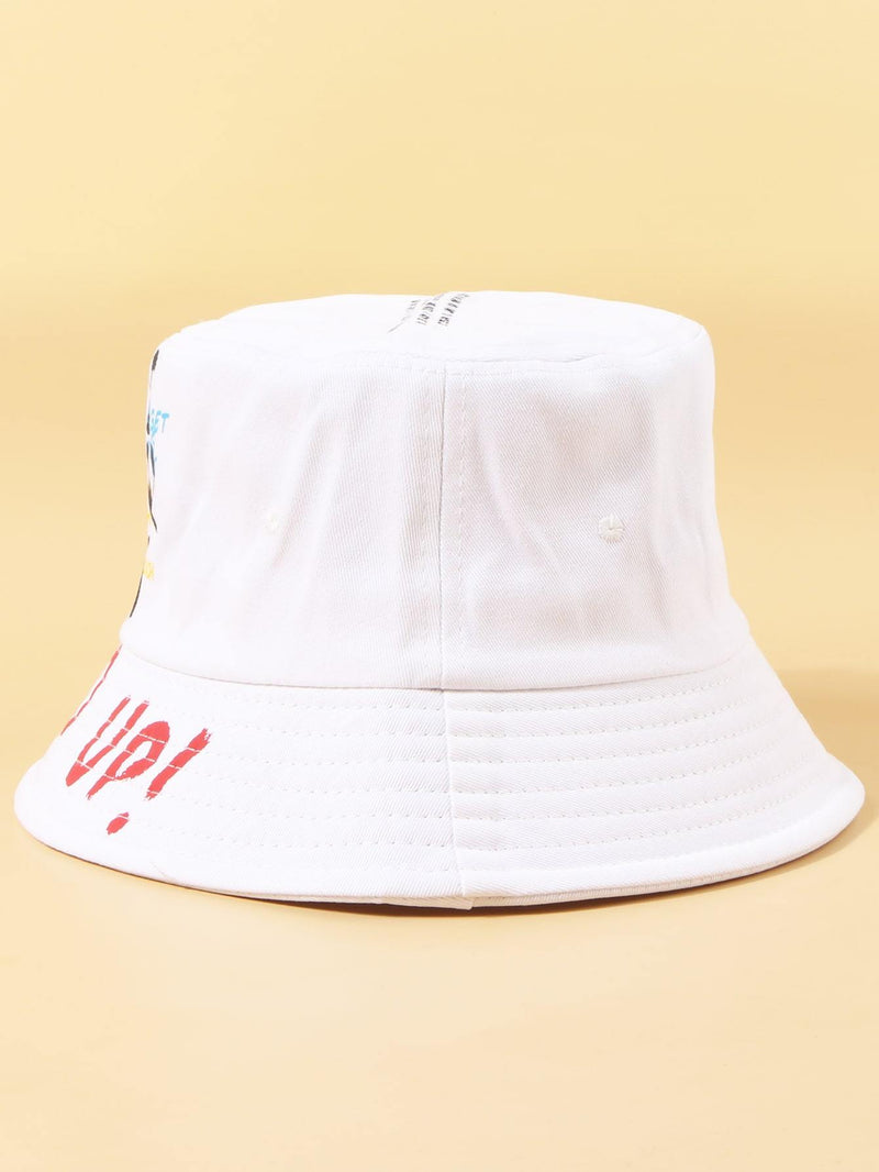 Women Letter Graphic Bucket Hat - INS | Online Fashion Free Shipping Clothing, Dresses, Tops, Shoes