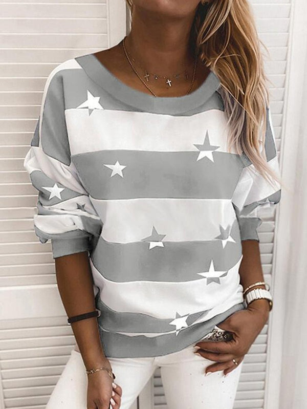 Women Loose Round Neck Sweater - Loungewear - INS | Online Fashion Free Shipping Clothing, Dresses, Tops, Shoes - GMC-Mx-T-shirts - GMC-simple-t-shirt - GMC-t-shirt-xian