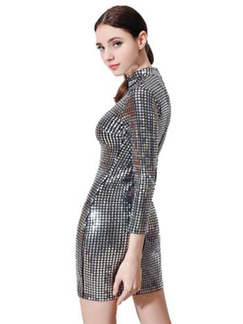 Women Party Slim Dress Sequin Sexy Hip Dress