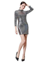 Women Party Slim Dress Sequin Sexy Hip Dress