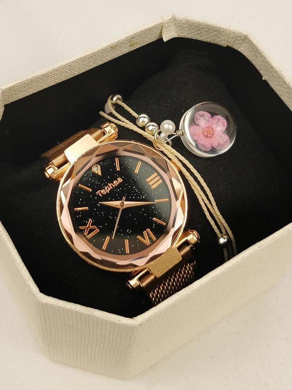 Women Quartz Watch With Bracelet Set - INS | Online Fashion Free Shipping Clothing, Dresses, Tops, Shoes