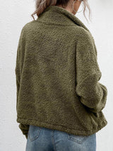 Women Sherpa Fleece Zipper Jacket - INS | Online Fashion Free Shipping Clothing, Dresses, Tops, Shoes