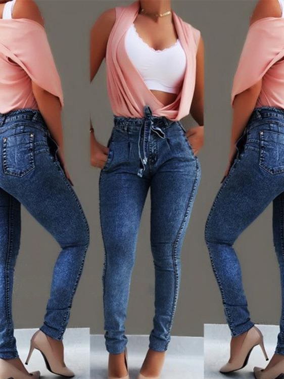 Women Slim Stretch Denim Jeans - INS | Online Fashion Free Shipping Clothing, Dresses, Tops, Shoes