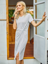 Women Stripe Slit dress - INS | Online Fashion Free Shipping Clothing, Dresses, Tops, Shoes