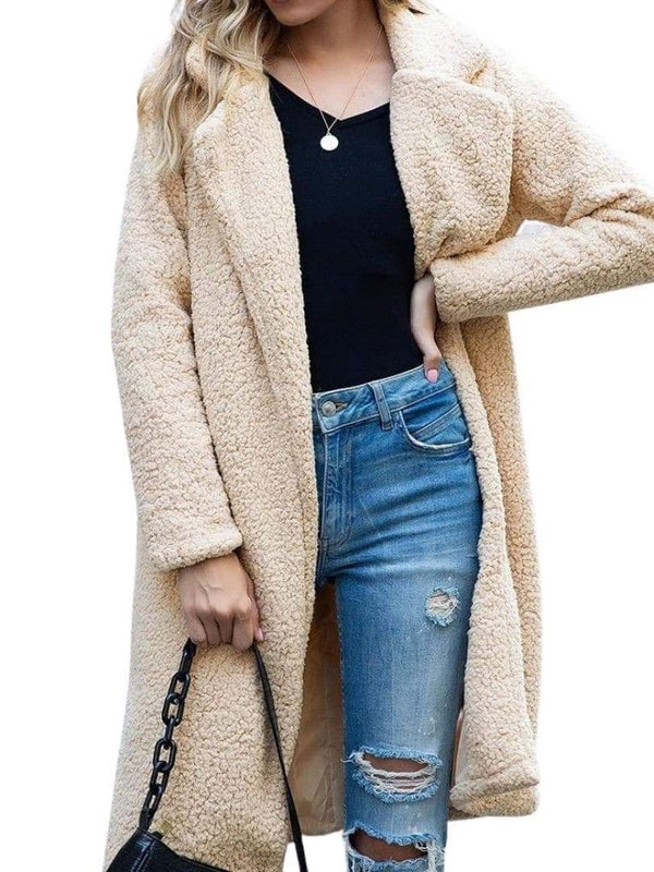 Women Thick Fleece Long Coat - INS | Online Fashion Free Shipping Clothing, Dresses, Tops, Shoes