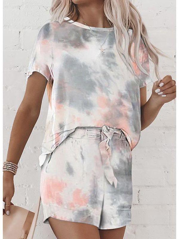 Women Tie-Dye Printed Pajamas - INS | Online Fashion Free Shipping Clothing, Dresses, Tops, Shoes