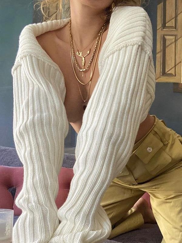 Women Top Sexy Slim Short Long Sleeve Sweater Cardigan - Cardigan - INS | Online Fashion Free Shipping Clothing, Dresses, Tops, Shoes - 20-30 - 24/06/2021 - CAR2106241111