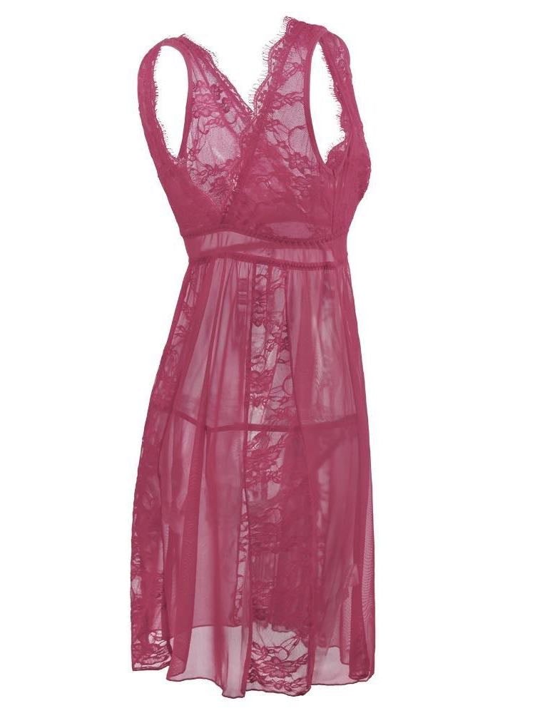 Women Transparent Lace Sling Nightdress - INS | Online Fashion Free Shipping Clothing, Dresses, Tops, Shoes