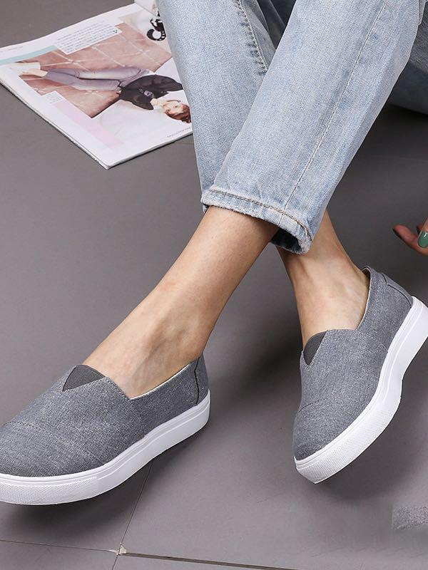 Women's Alpargata Cupsole Canvas Shoes - Shoes - INS | Online Fashion Free Shipping Clothing, Dresses, Tops, Shoes - 03/01/2021 - Baby Blue - Black