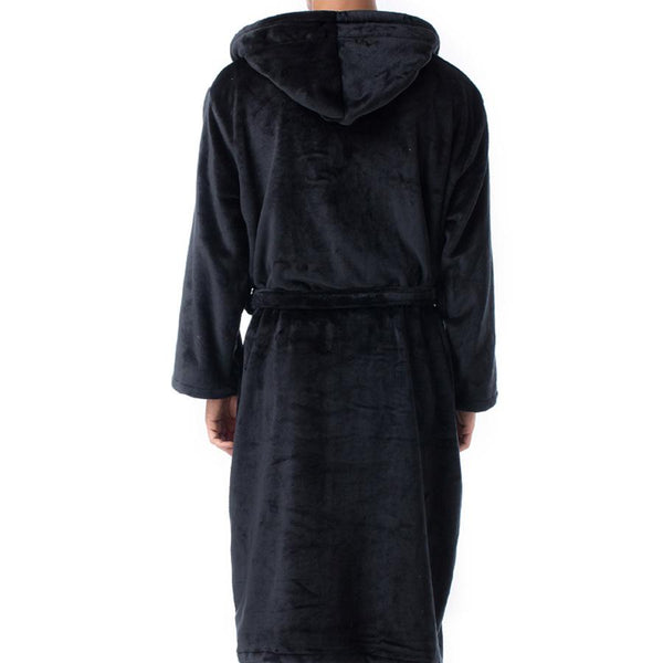 Women's Ankle Length Hooded Low Twist Soft Turkish Cotton Bathrobe - Robes - INS | Online Fashion Free Shipping Clothing, Dresses, Tops, Shoes - 03/03/2021 - 2XL - Black