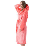 Women's Ankle Length Hooded Low Twist Soft Turkish Cotton Bathrobe - Robes - INS | Online Fashion Free Shipping Clothing, Dresses, Tops, Shoes - 03/03/2021 - 2XL - Black