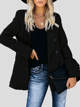 Women's Blazers Buttoned Open Lapel Temperament Blazer - Blazers - INS | Online Fashion Free Shipping Clothing, Dresses, Tops, Shoes - 21/10/2021 - 30-40 - BLA2110211153