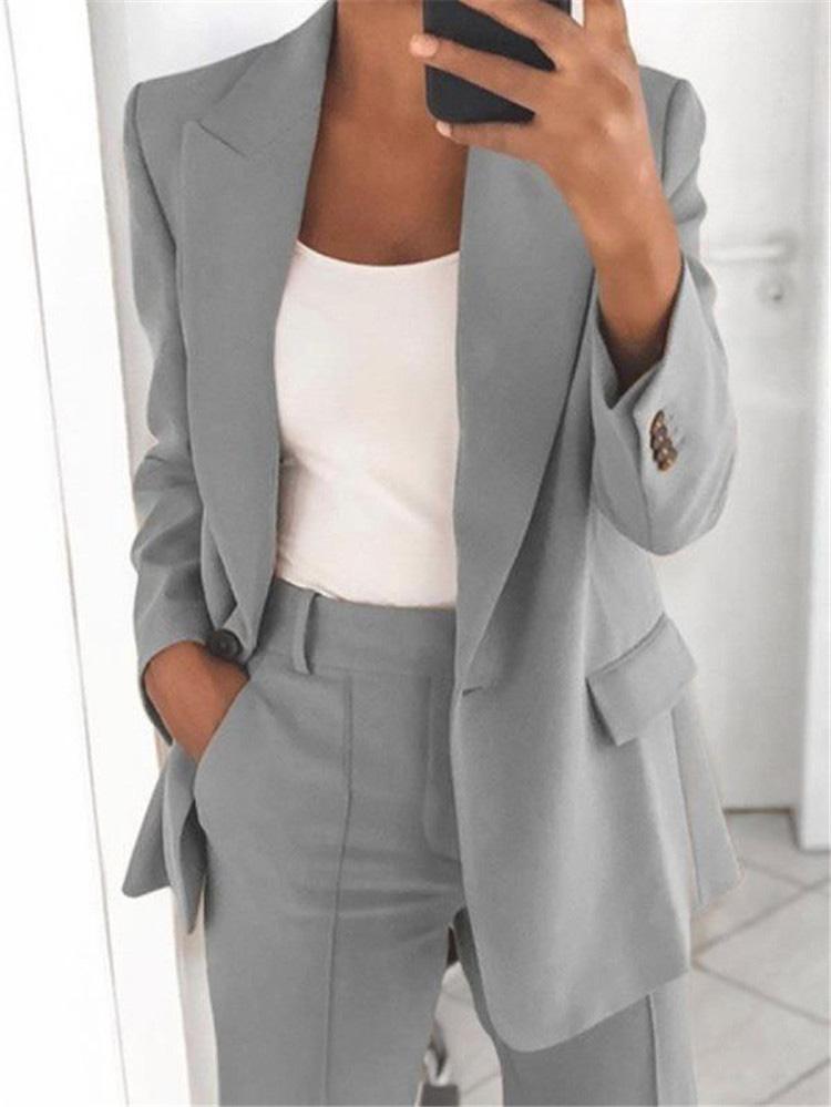 Women's Blazers Lapel Slim Fit Temperament Blazer - Blazers - INS | Online Fashion Free Shipping Clothing, Dresses, Tops, Shoes - 13/08/2021 - 20-30 - BLA2108131119