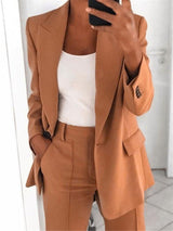 Women's Blazers Lapel Slim Fit Temperament Blazer - Blazers - INS | Online Fashion Free Shipping Clothing, Dresses, Tops, Shoes - 13/08/2021 - 20-30 - BLA2108131119