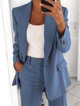 Women's Blazers Lapel Slim Fit Temperament Blazer - Blazers - INS | Online Fashion Free Shipping Clothing, Dresses, Tops, Shoes - 13/08/2021 - 20-30 - BLA2108131119