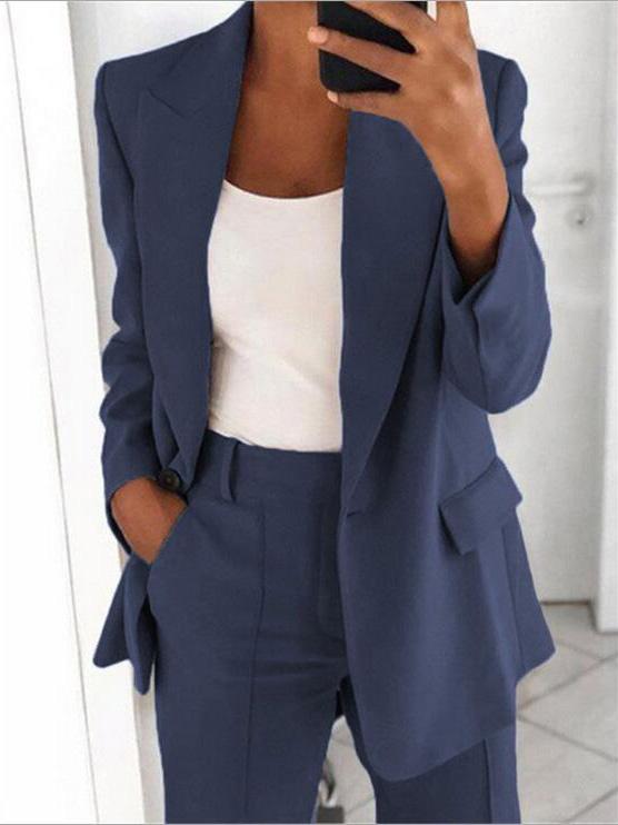 Women's Blazers Lapel Slim Fit Temperament Blazer - Blazers - INS | Online Fashion Free Shipping Clothing, Dresses, Tops, Shoes - 13/08/2021 - 20-30 - BLA2108131119