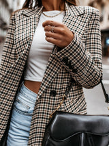 Women's Blazers Plaid Print Lapel Small Blazer - Blazers - INS | Online Fashion Free Shipping Clothing, Dresses, Tops, Shoes - 30-40 - BLA2108101114 - Category_Blazers