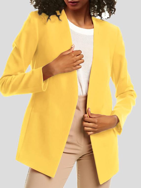 Women's Blazers Pure Long Sleeve Temperament Professional Blazer - Blazers - INS | Online Fashion Free Shipping Clothing, Dresses, Tops, Shoes - 20-30 - 28/10/2021 - BLA2110281161