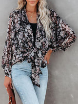 Women's Blouses Fashion Flower Long Sleeve Blouses - Blouses - INS | Online Fashion Free Shipping Clothing, Dresses, Tops, Shoes - 15/10/2021 - BLO2110151371 - Blouses