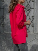 Women's Blouses Lapel Long Sleeve Irregular Split Blouse - Blouses - INS | Online Fashion Free Shipping Clothing, Dresses, Tops, Shoes - 20-30 - 23/10/2021 - BLO2110231385