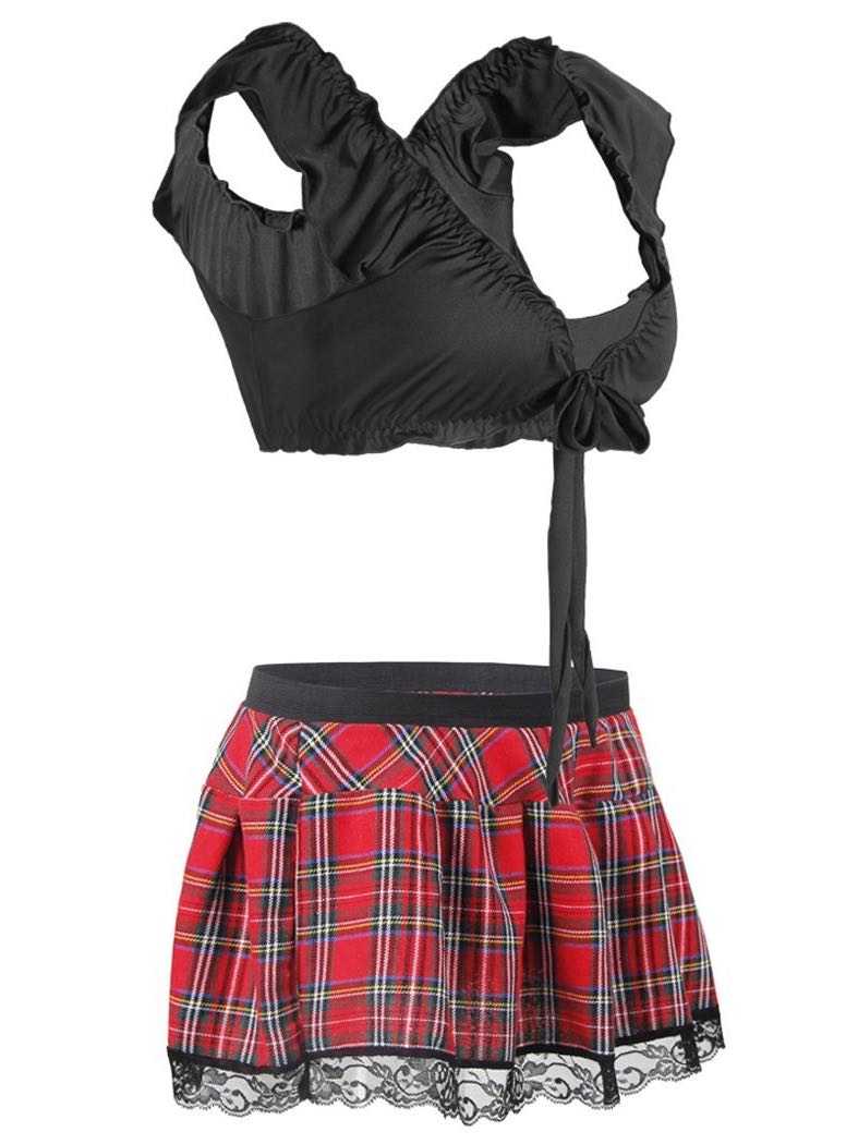 Women's Bowknot Underwear Plaid Skirt - INS | Online Fashion Free Shipping Clothing, Dresses, Tops, Shoes