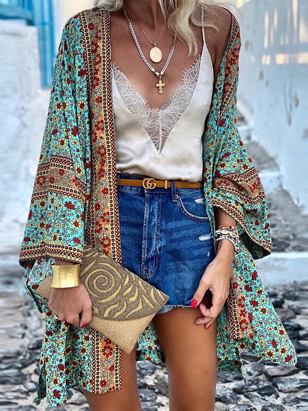 Women's Cardigan Bohemian Long Sleeve Mid-Length Cardigan - Cardigans & Sweaters - INS | Online Fashion Free Shipping Clothing, Dresses, Tops, Shoes - 20-30 - 24/09/2021 - CAR2109241133