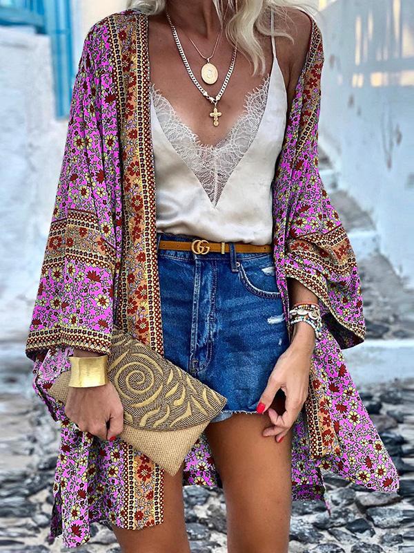 Women's Cardigan Bohemian Long Sleeve Mid-Length Cardigan - Cardigans & Sweaters - INS | Online Fashion Free Shipping Clothing, Dresses, Tops, Shoes - 20-30 - 24/09/2021 - CAR2109241133