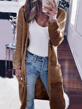 Women's Cardigans Casual Pocket Long Sleeve Knitted Cardigan - Cardigans & Sweaters - INS | Online Fashion Free Shipping Clothing, Dresses, Tops, Shoes - 20-30 - 26/10/2021 - CAR2110261168