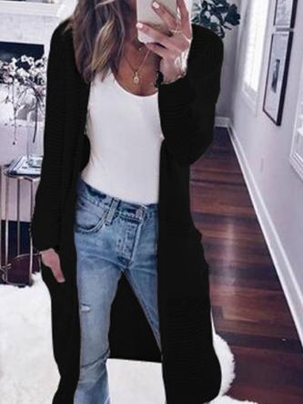 Women's Cardigans Casual Pocket Long Sleeve Knitted Cardigan - Cardigans & Sweaters - INS | Online Fashion Free Shipping Clothing, Dresses, Tops, Shoes - 20-30 - 26/10/2021 - CAR2110261168